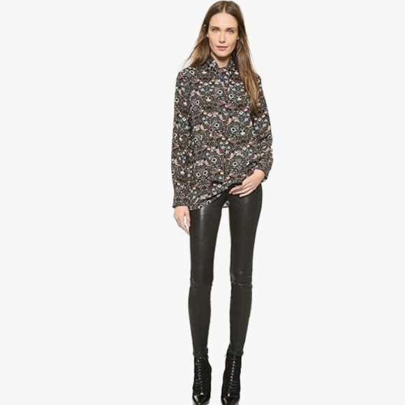 Marc By Marc Jacobs “Strawberry Thief” Crepe Blouse Size Large EUC! - Picture 1 of 10